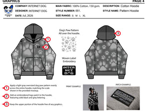 Digital Paw Print Hoodie
